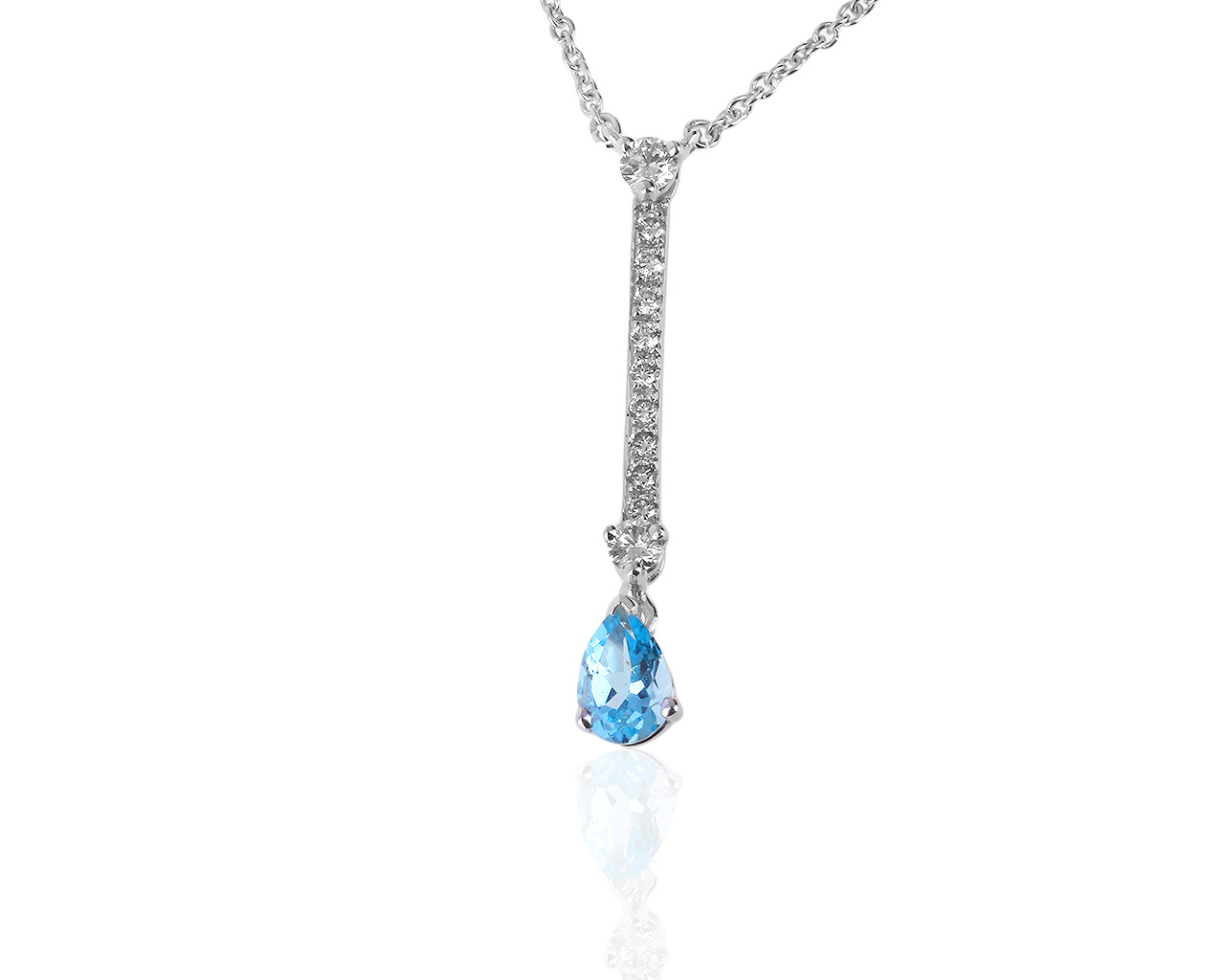 Оригинальный золотой кулон с аквамарином 0.32ct Carl F. Bucherer 060919/10