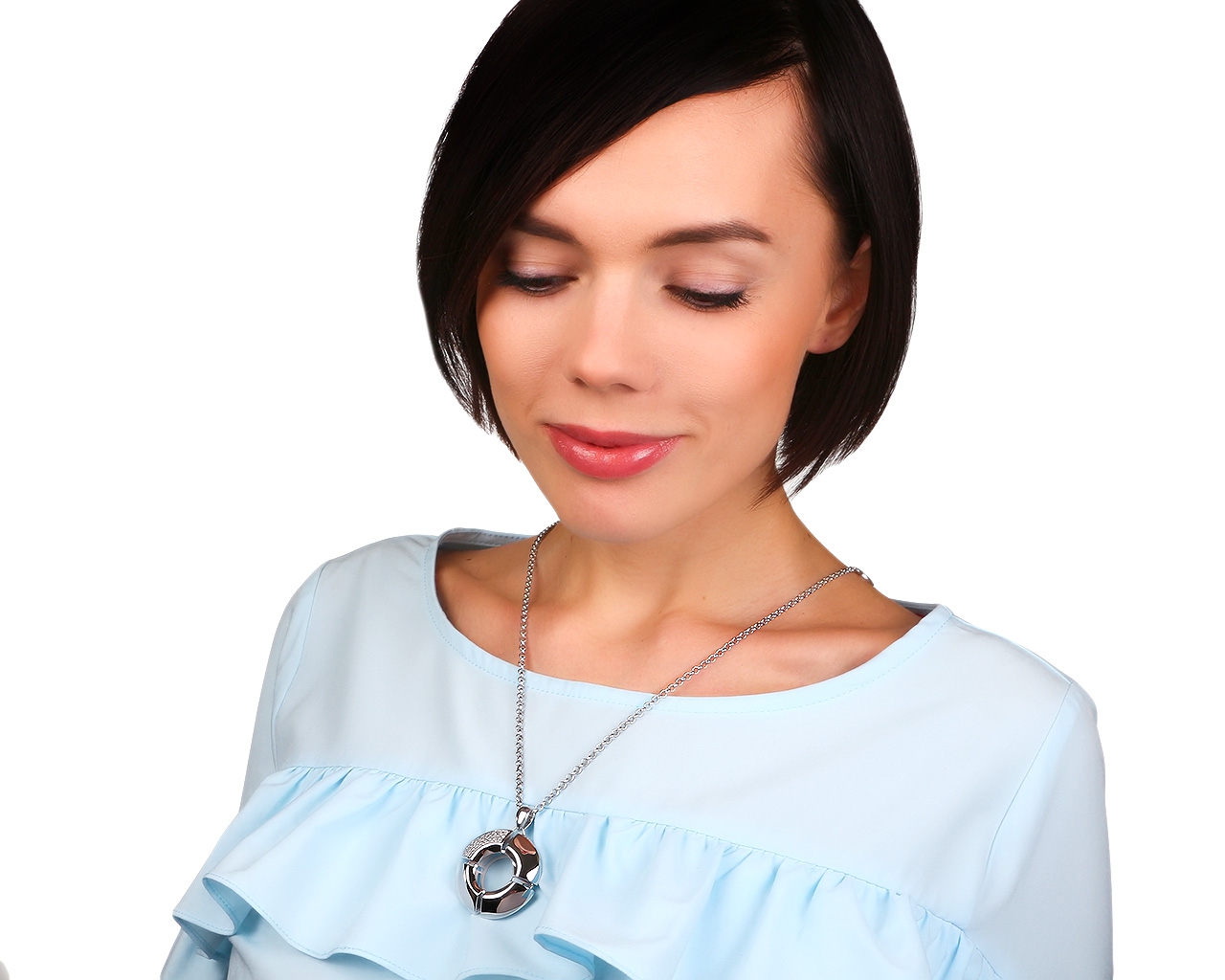 Золотая подвеска с бриллиантами 0.69ct Antonini