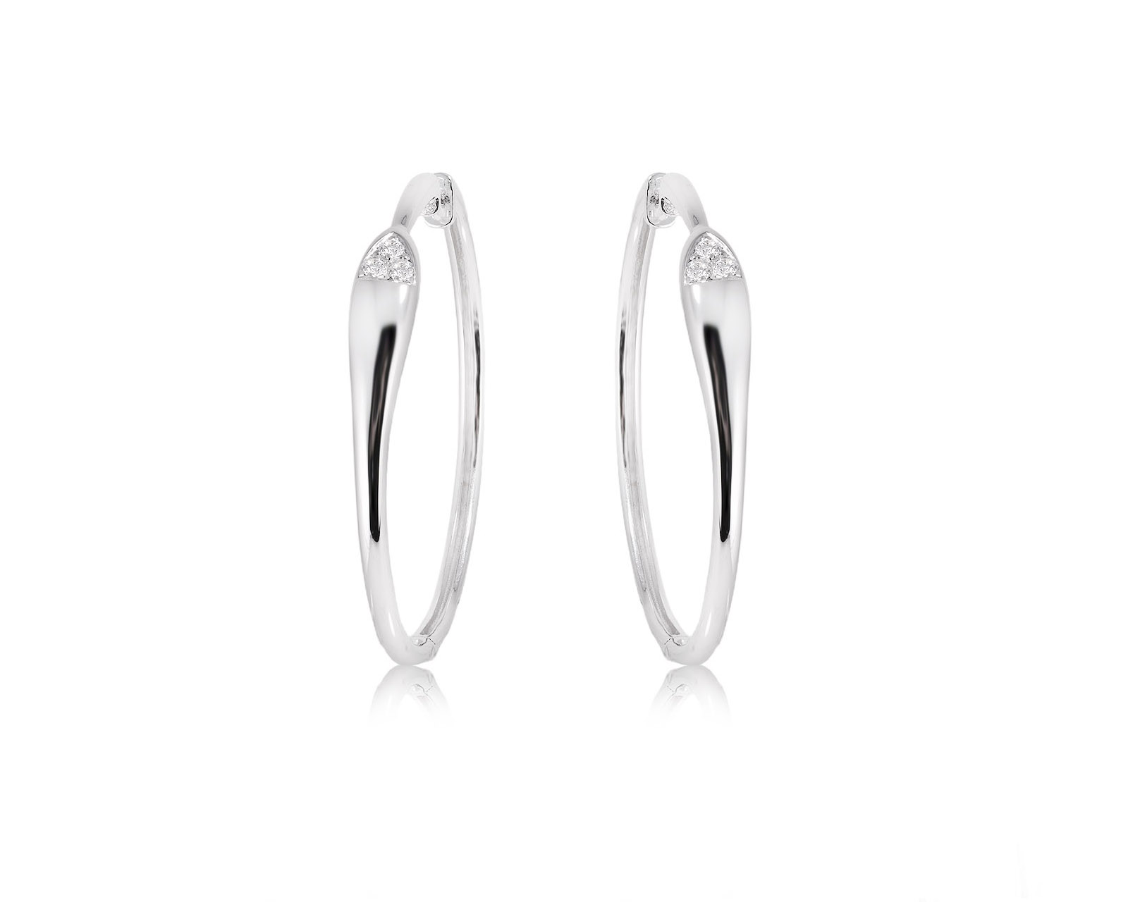 Золотые серьги с бриллиантами 0.18ct 241225/1