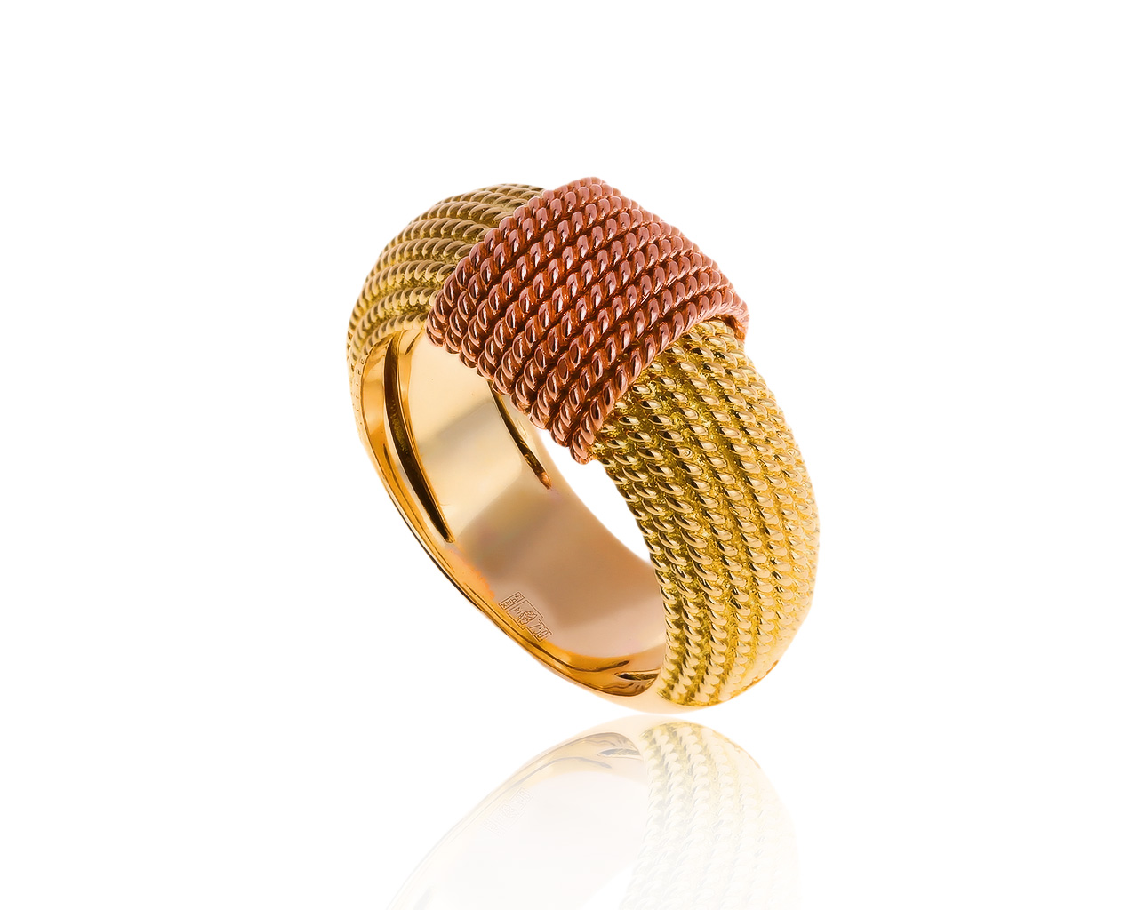 Оригинальное золотое кольцо с рубином 0.04ct Roberto Coin