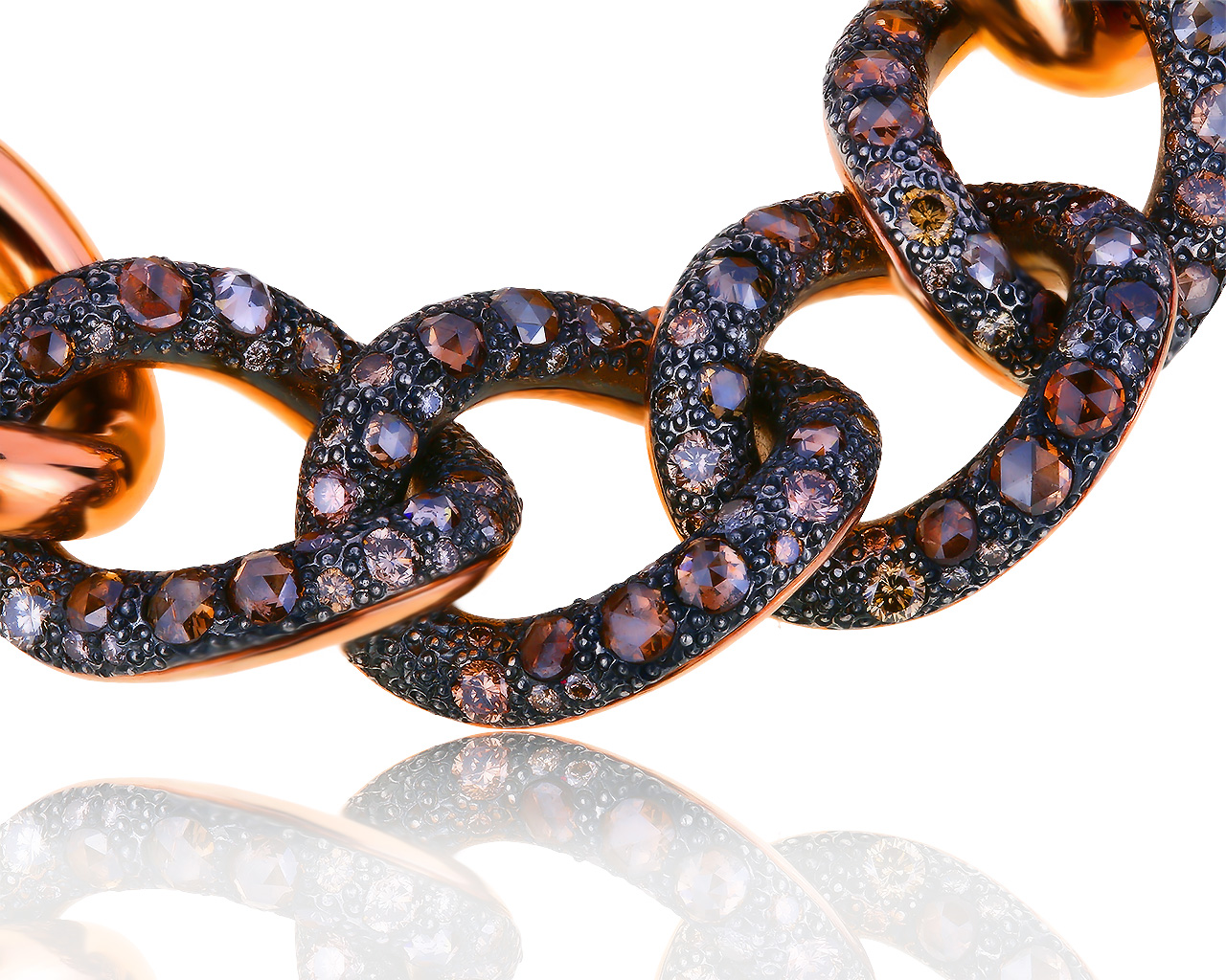 Оригинальный золотой браслет с бриллиантами 8.72ct Pomellato