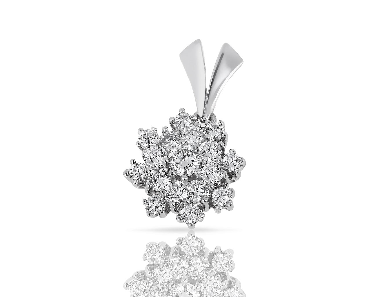 Классическая золотая подвеска с бриллиантами 0.94ct 170718/13