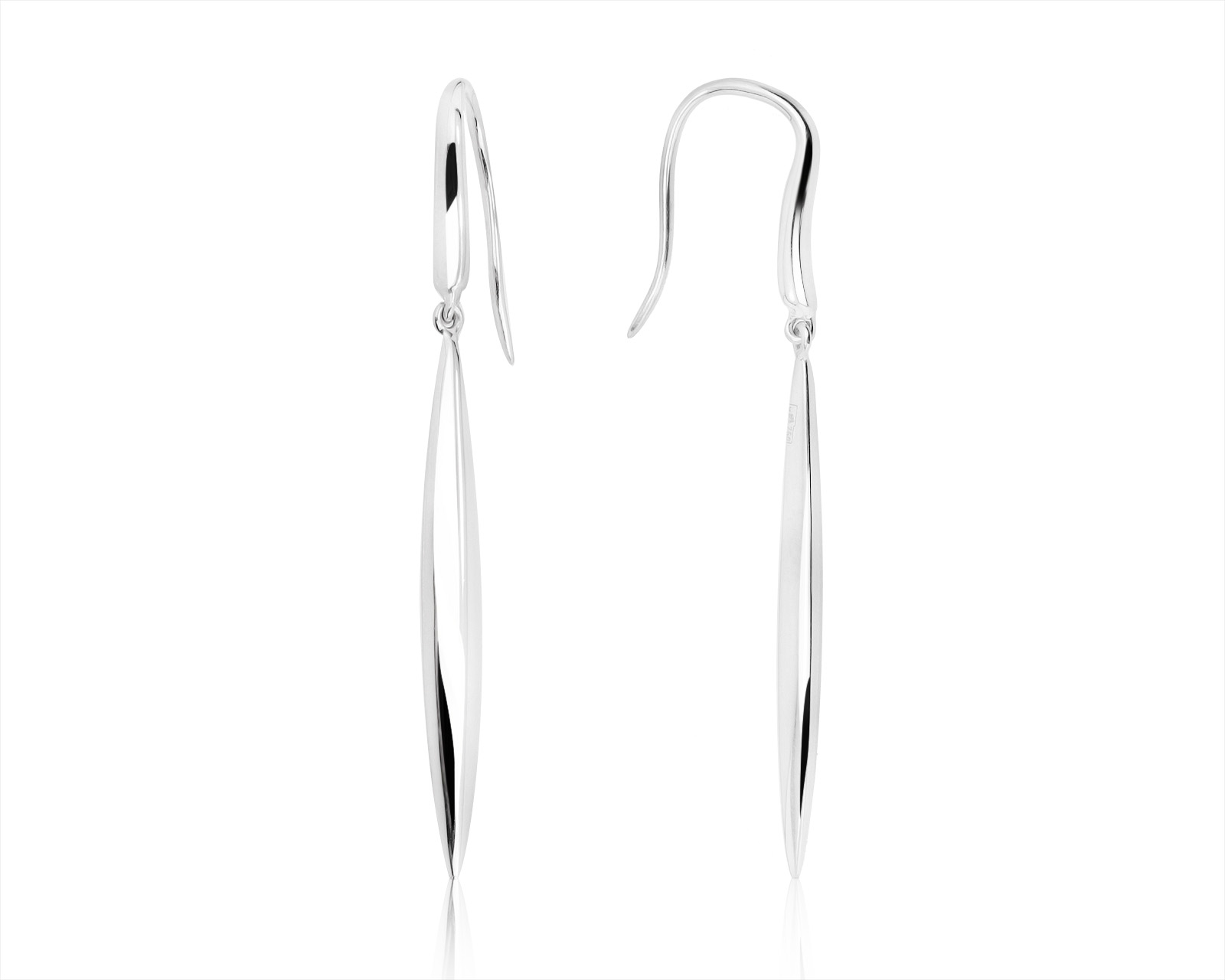 Оригинальные золотые серьги Tiffany&Co Feather Hook Dangle 191021/12