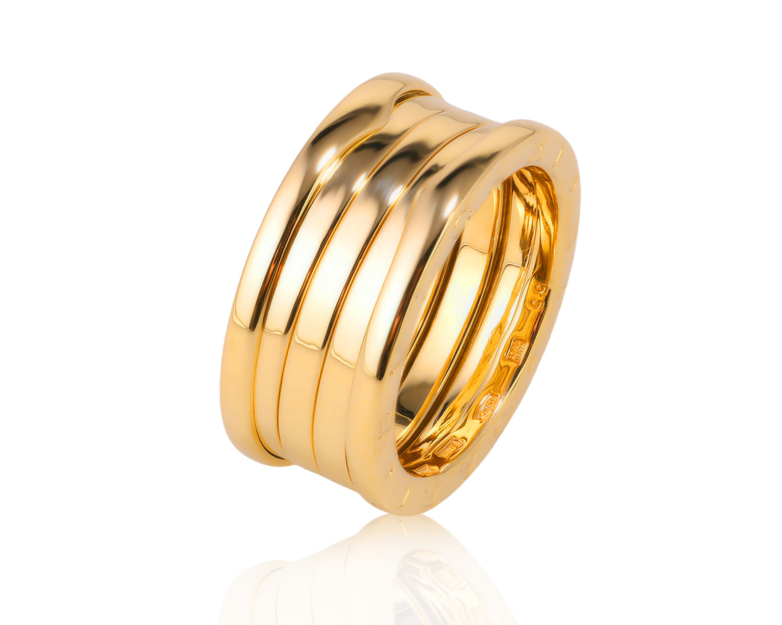 Оригинальное золотое кольцо Bvlgari B.Zero1 201125/1