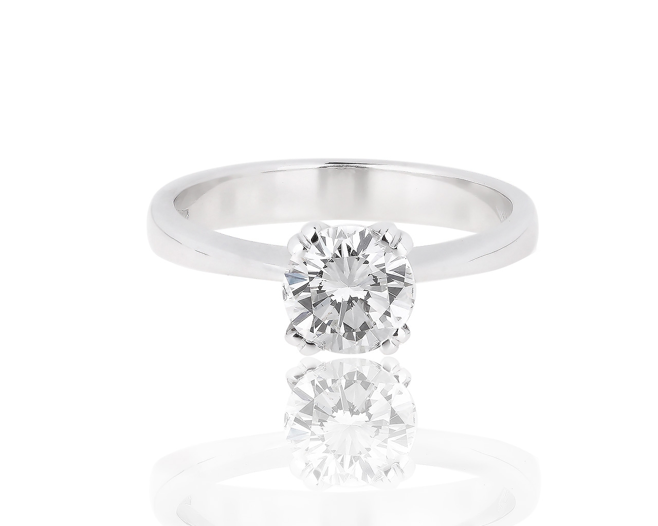 Роскошное золотое кольцо с бриллиантом 1.01ct Crivelli 240818/7