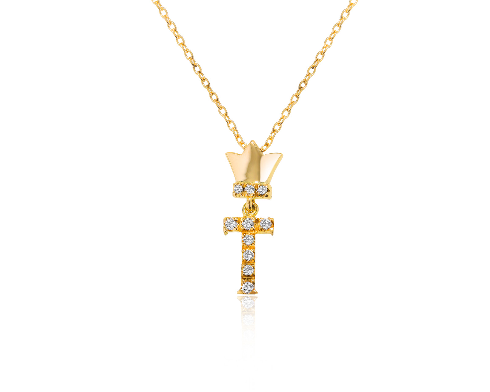 Оригинальный золотой кулон Raima Cross 101221/3