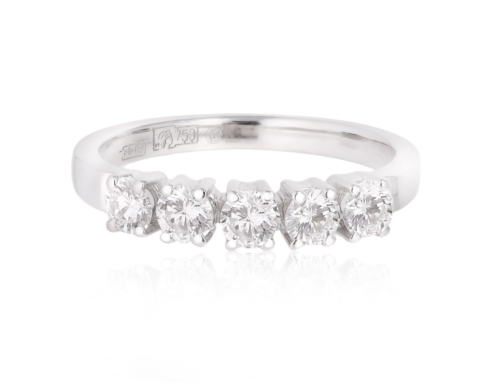 Золотое кольцо с бриллиантами 0.62ct 130725/1