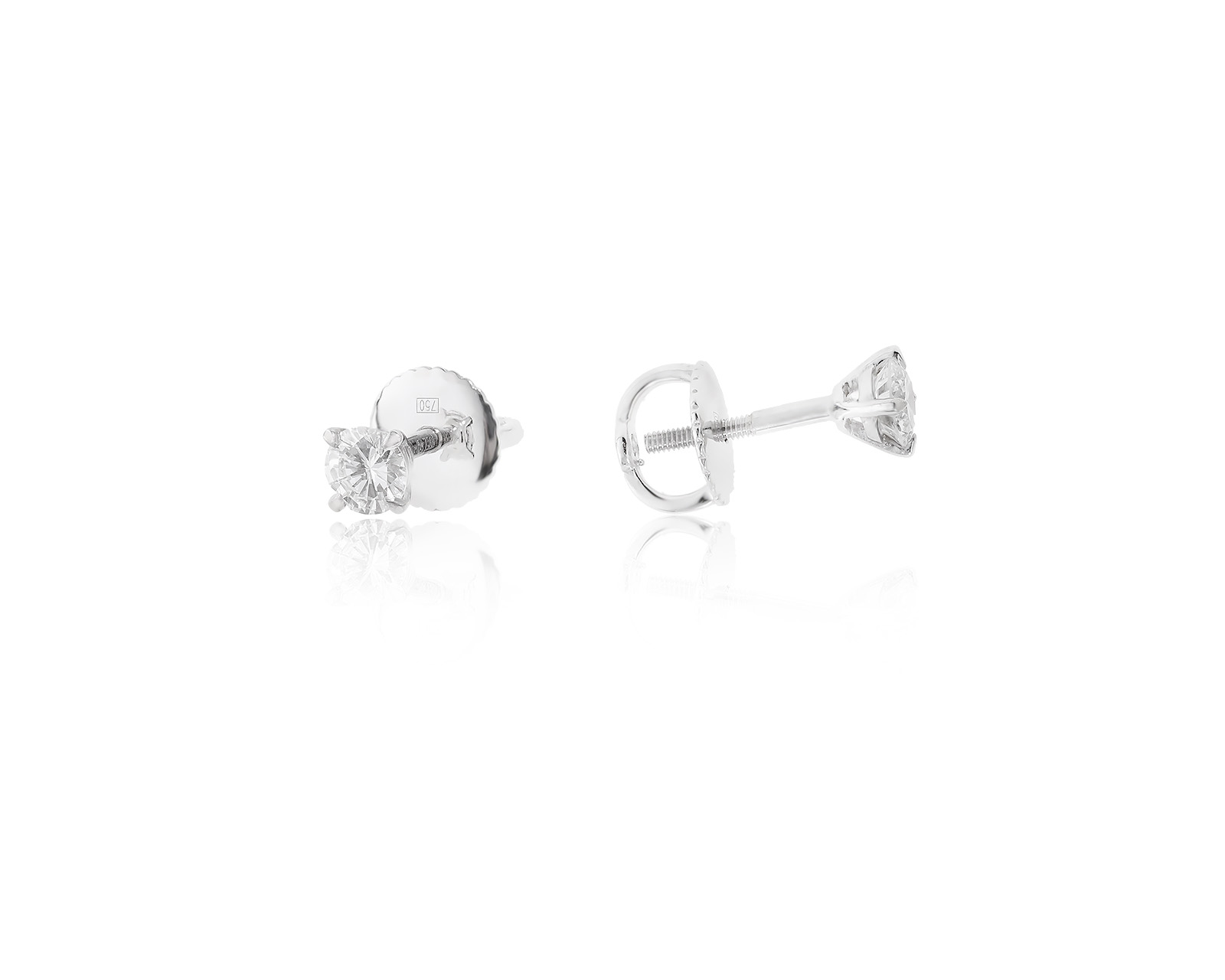 Золотые серьги с бриллиантами 0.60ct 030723/2