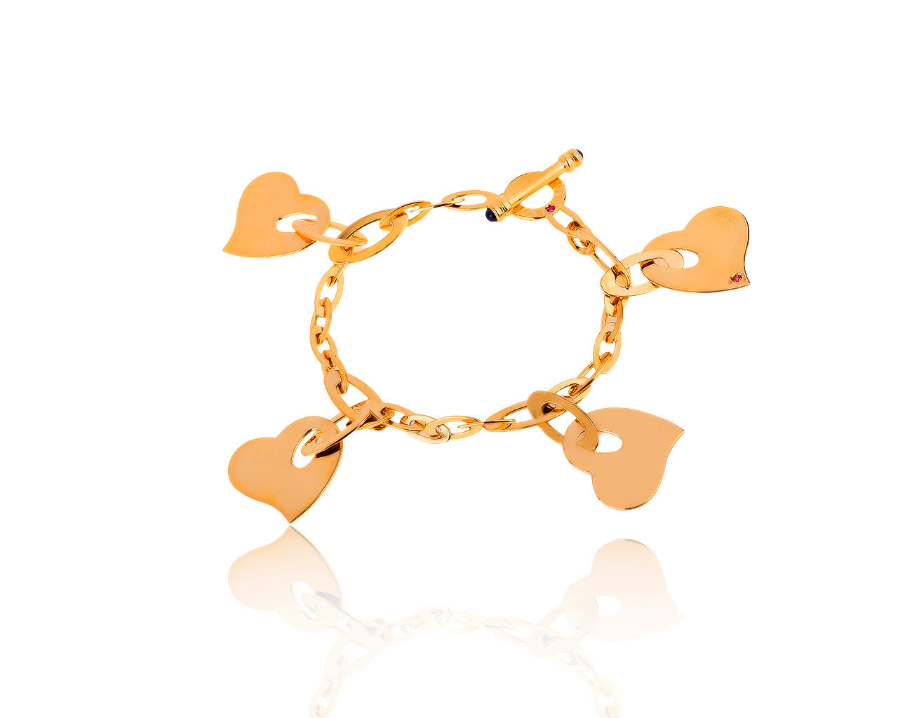 Оригинальный золотой браслет с сапфирами 0.30ct Roberto Coin 140320/8