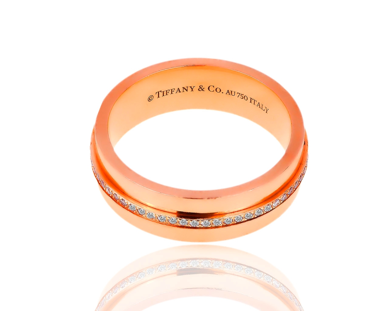 Оригинальное золотое кольцо с бриллиантами 0.12ct Tiffany&Co T 281218/6