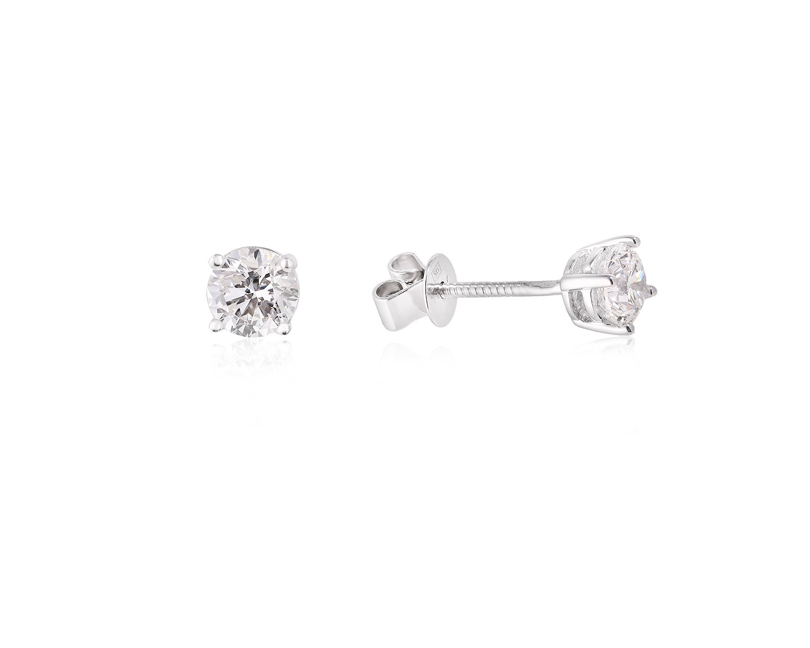 Золотые серьги с бриллиантами 1.00ct 151025/9