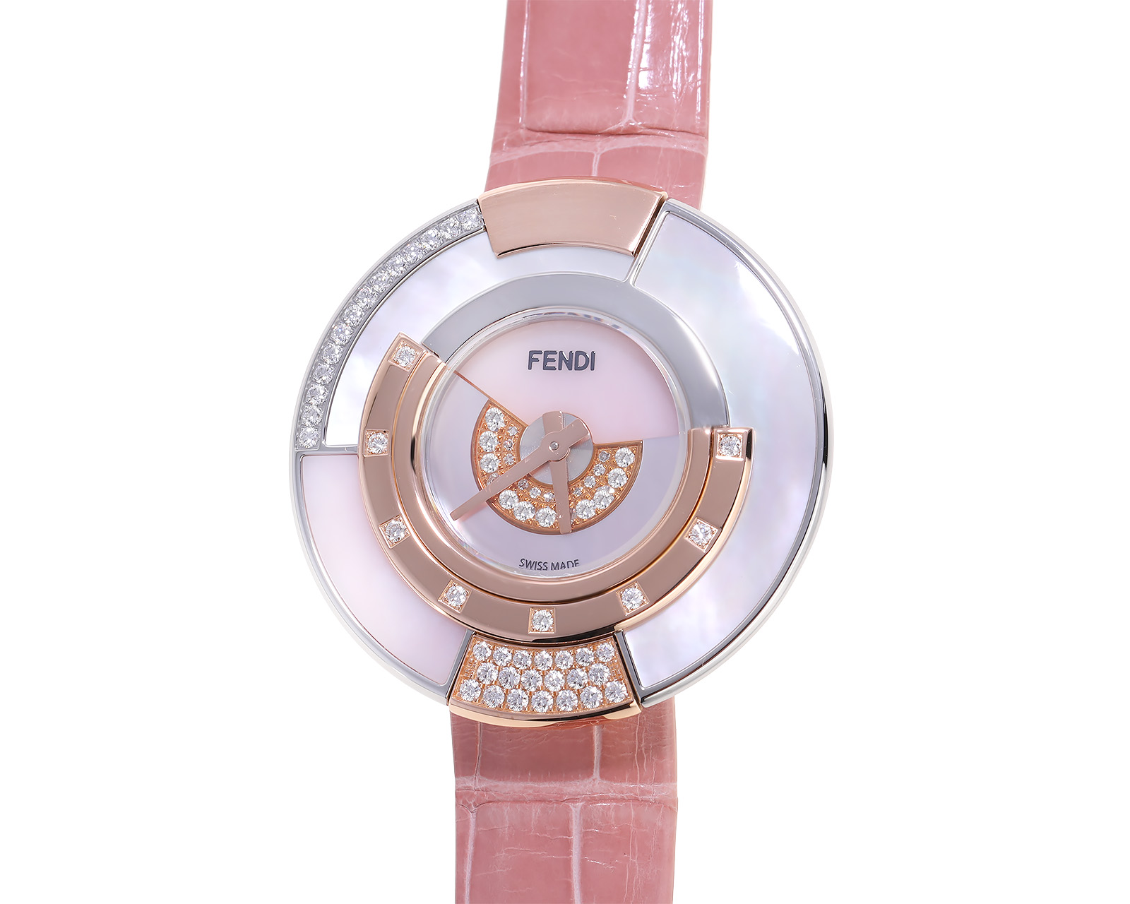 Оригинальное золотые часы с бриллиантами 0.49ct Fendi Policromia 061124/4 Оригинальное золотые часы с бриллиантами 0.49ct Fendi Policromia 061124/4