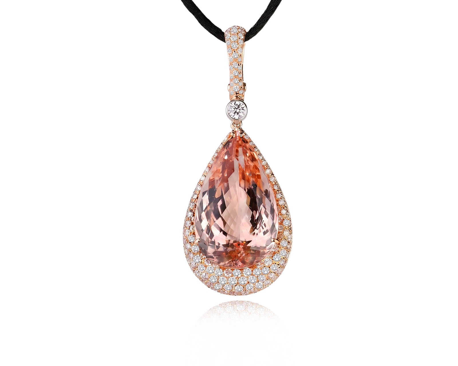 Оригинальный золотой кулон с морганитом 38.60ct Utopia 280326/3