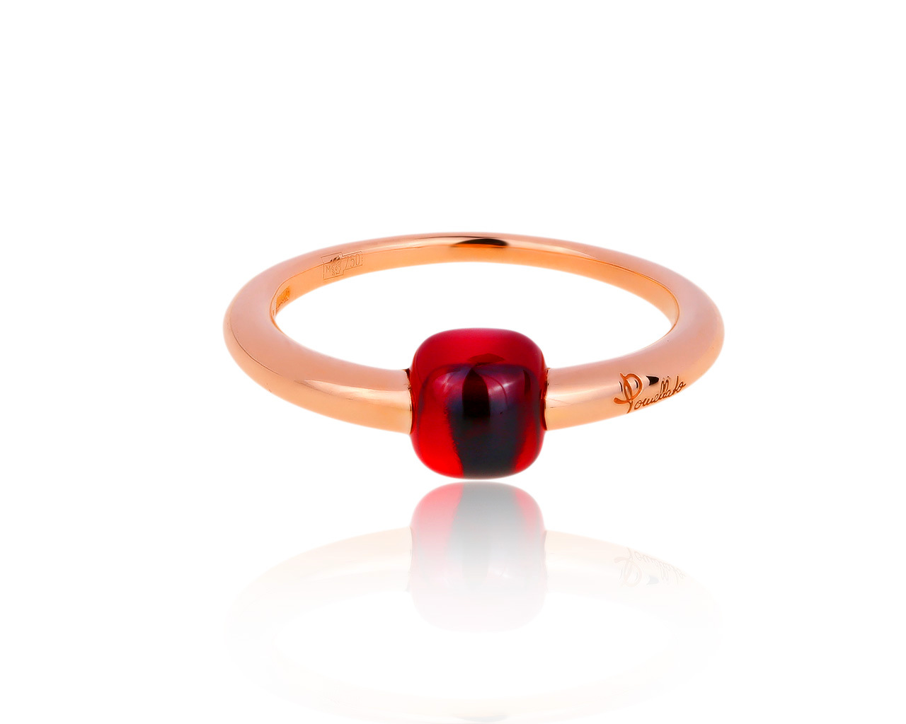 Оригинальное золотое кольцо с гранатом 1.27ct Pomellato 171219/11 Оригинальное золотое кольцо с гранатом 1.27ct Pomellato 171219/11