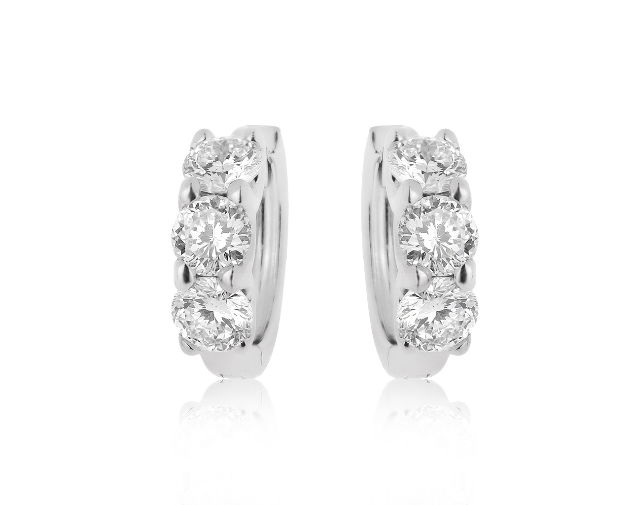 Оригинальные золотые серьги с бриллиантами 1.56ct Roberto Coin Cento 011020/2