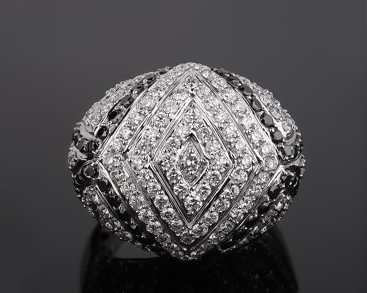 Шикарное золотое кольцо с бриллиантами 4.37ct 260118/2