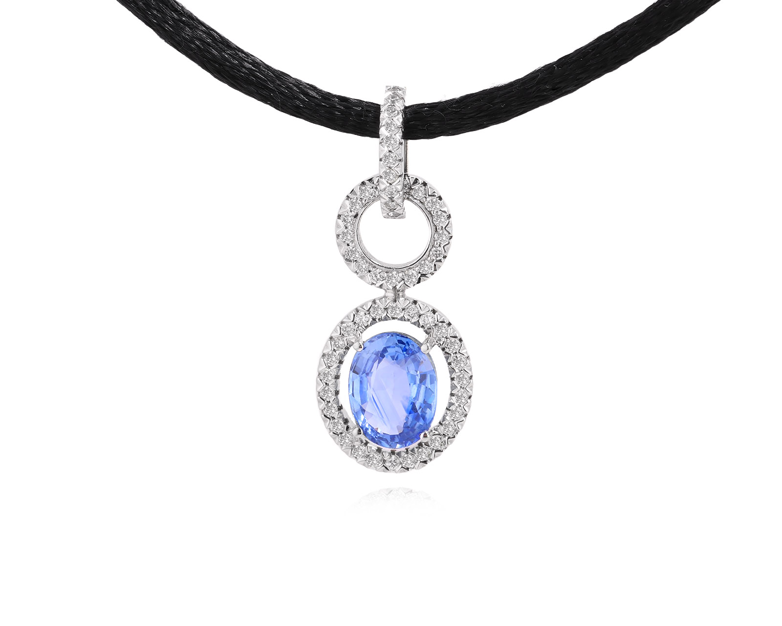 Оригинальный золотой кулон с сапфиром 1.60ct Constantin Artmayer 271125/КМ244