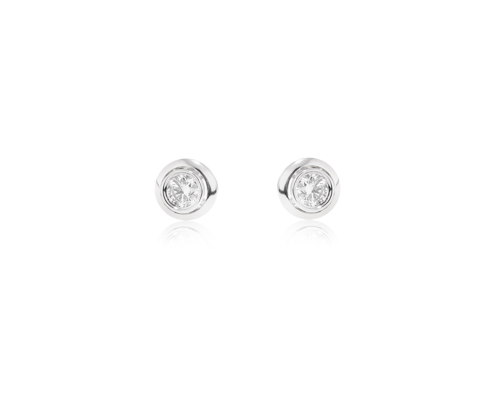 Золотые серьги с бриллиантами 0.51ct