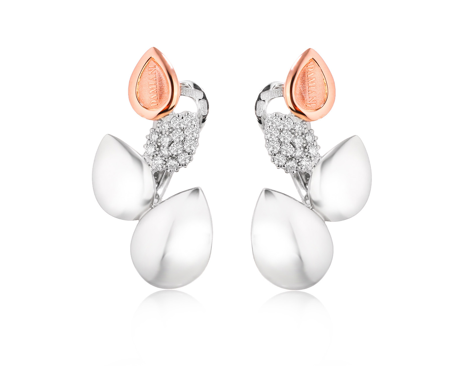 Оригинальные золотые серьги с бриллиантами 0.42ct Damiani Antera 270925/3