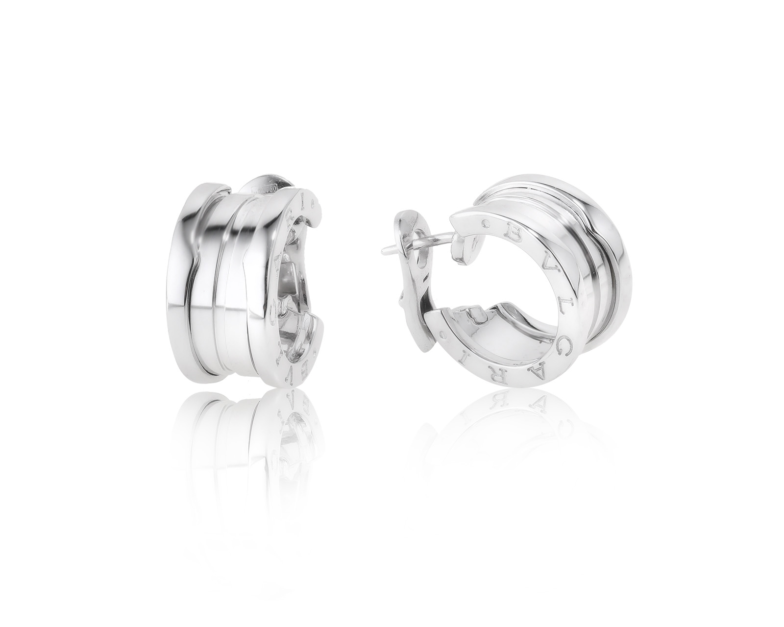 Оригинальные золотые серьги Bvlgari B.Zero1 180623/8