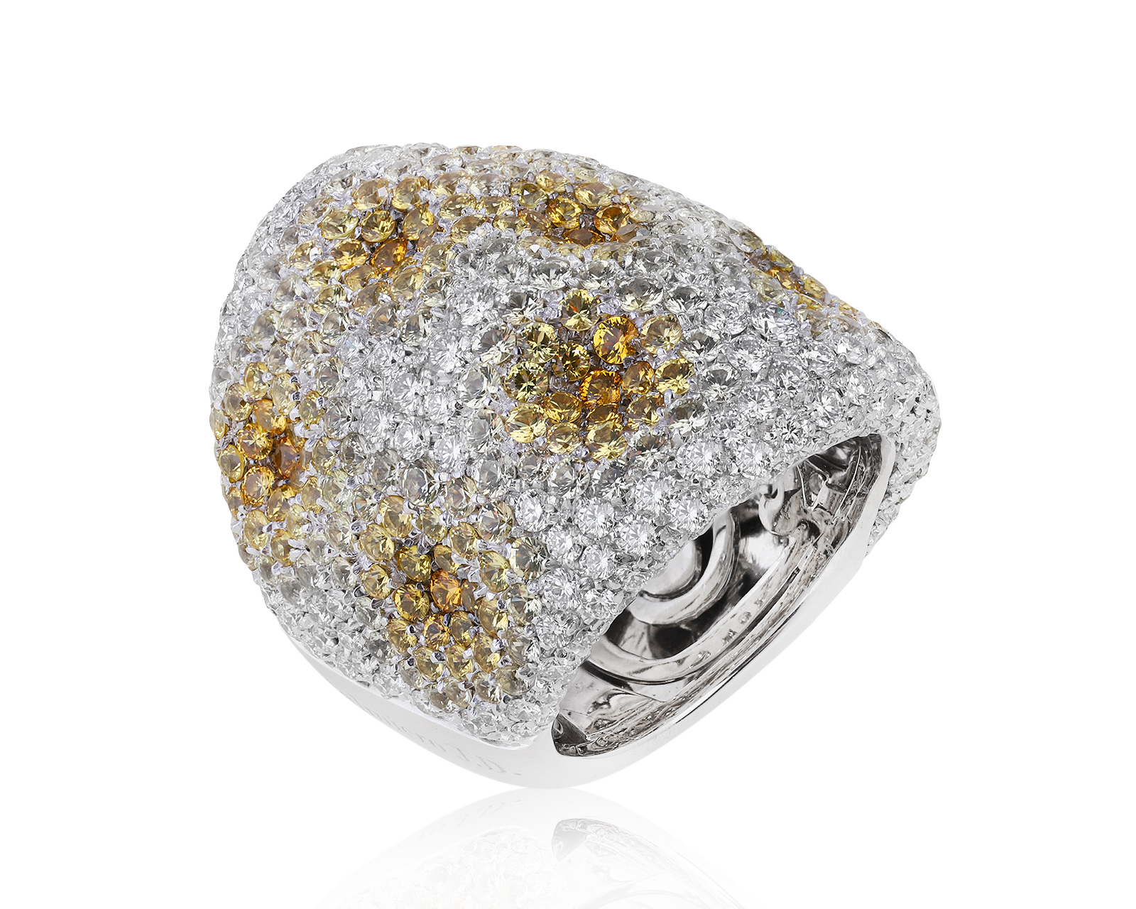 Оригинальное золотое кольцо с сапфирами 8.50ct Palmiero