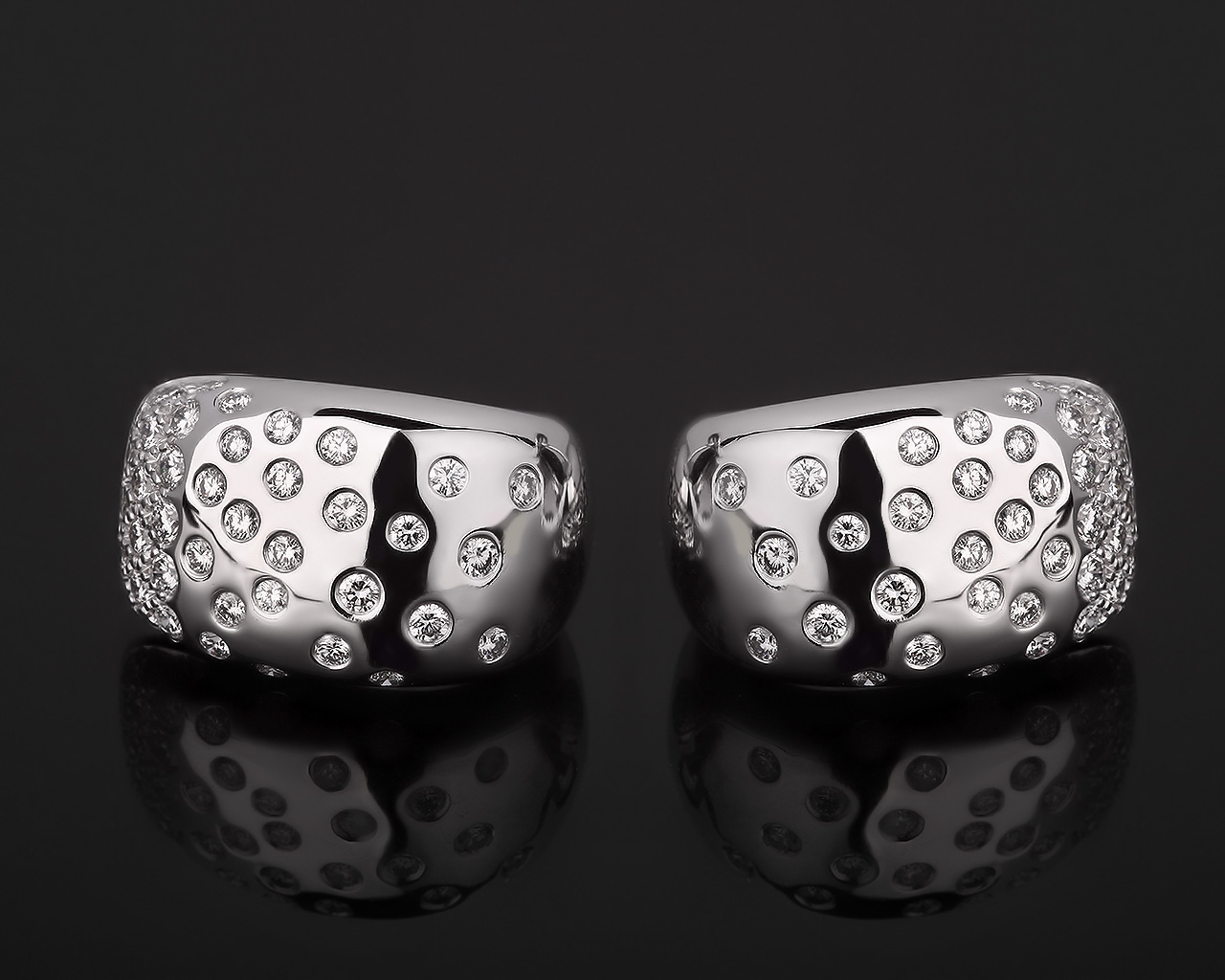 Золотые серьги с бриллиантами 1.04ct Cartier 011217/12