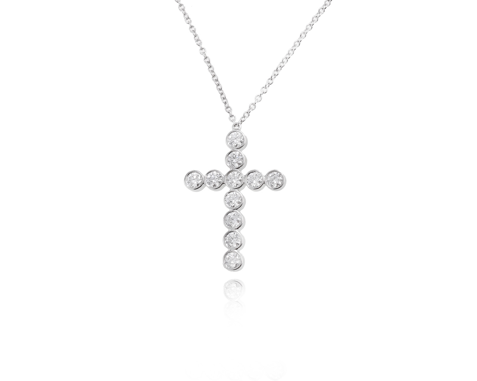 Оригинальное платиновое колье с бриллиантами 0.57ct Tiffany&Co 190523/1