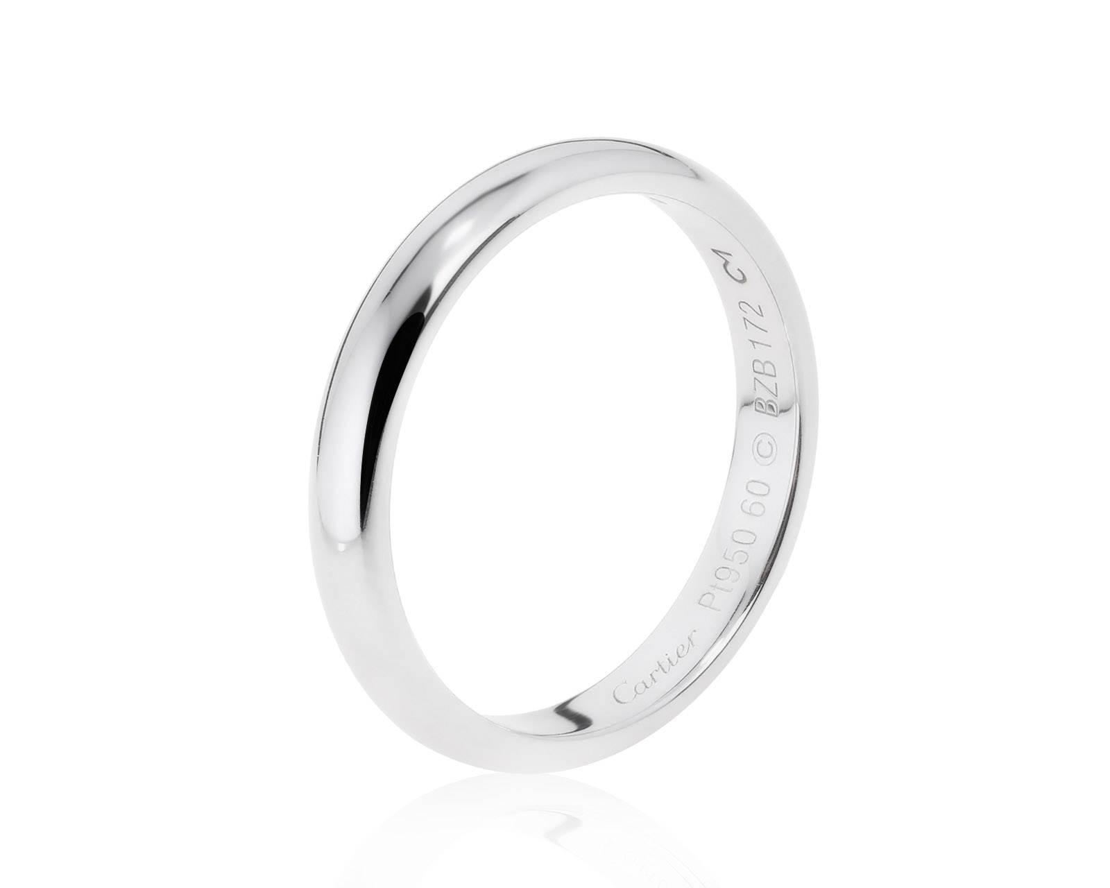 Оригинальное платиновое кольцо Cartier 1895 140322/11
