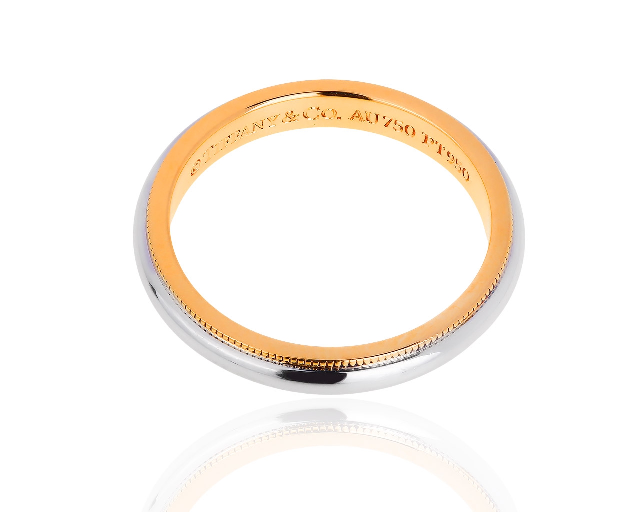 Обручальное кольцо Tiffany&Co Milgrain