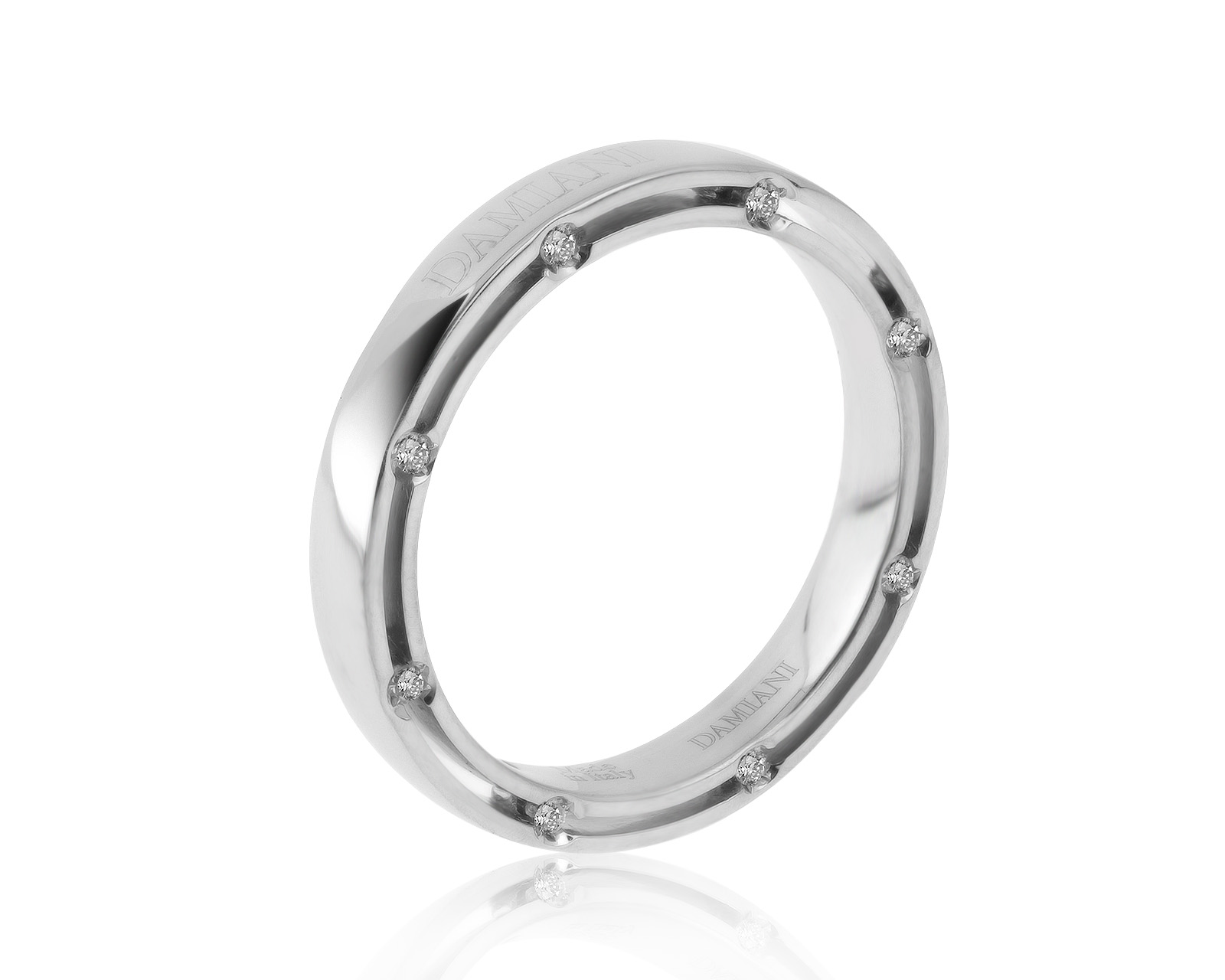 Оригинальное золотое кольцо с бриллиантами 0.11ct Damiani D.Side 290621/9