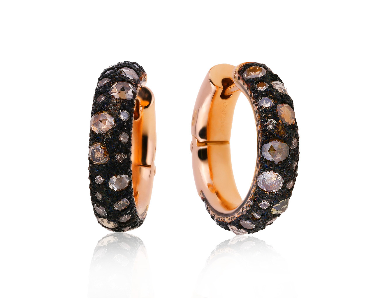 Оригинальные золотые серьги с бриллиантами 1.60ct Pomellato 150720/20