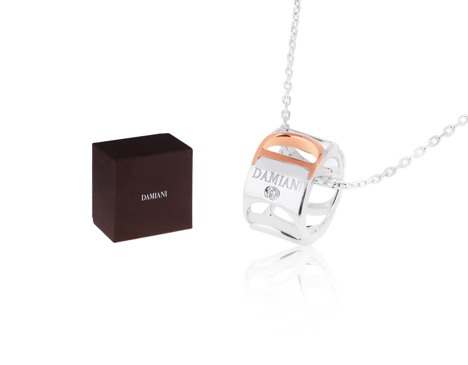 Оригинальный золотой кулон Damiani Damianissima