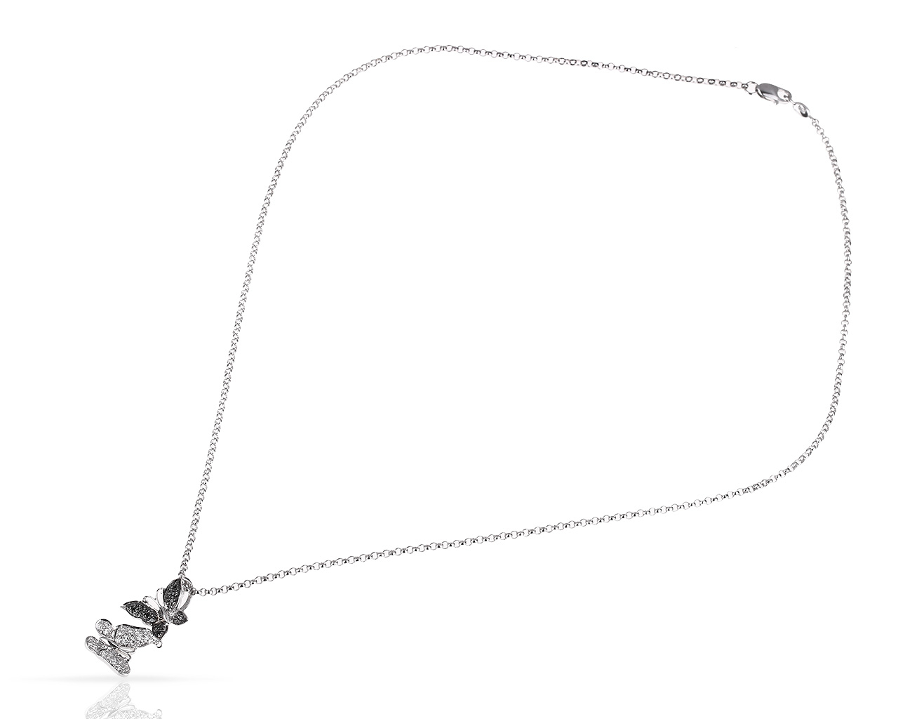 Изящное золотое колье с бриллиантами 0.29ct