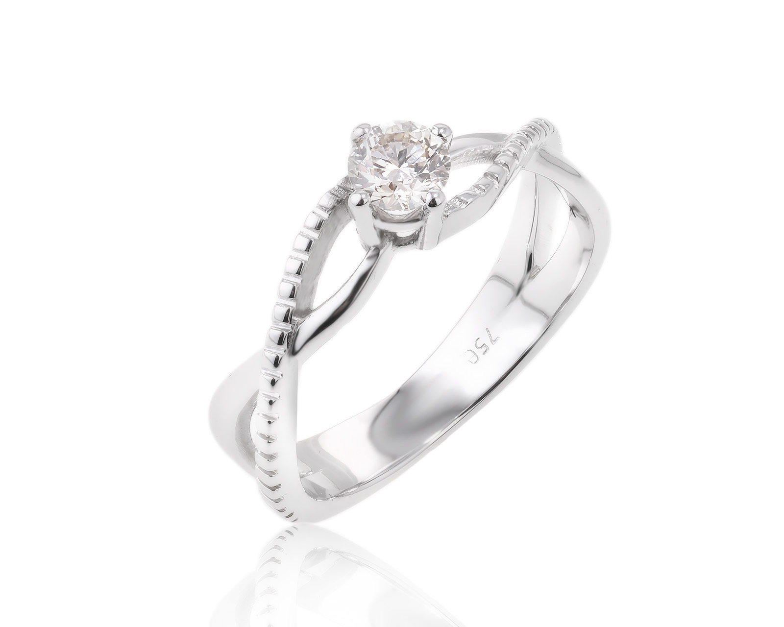 Золотое кольцо с бриллиантом 0.30ct 121223/6