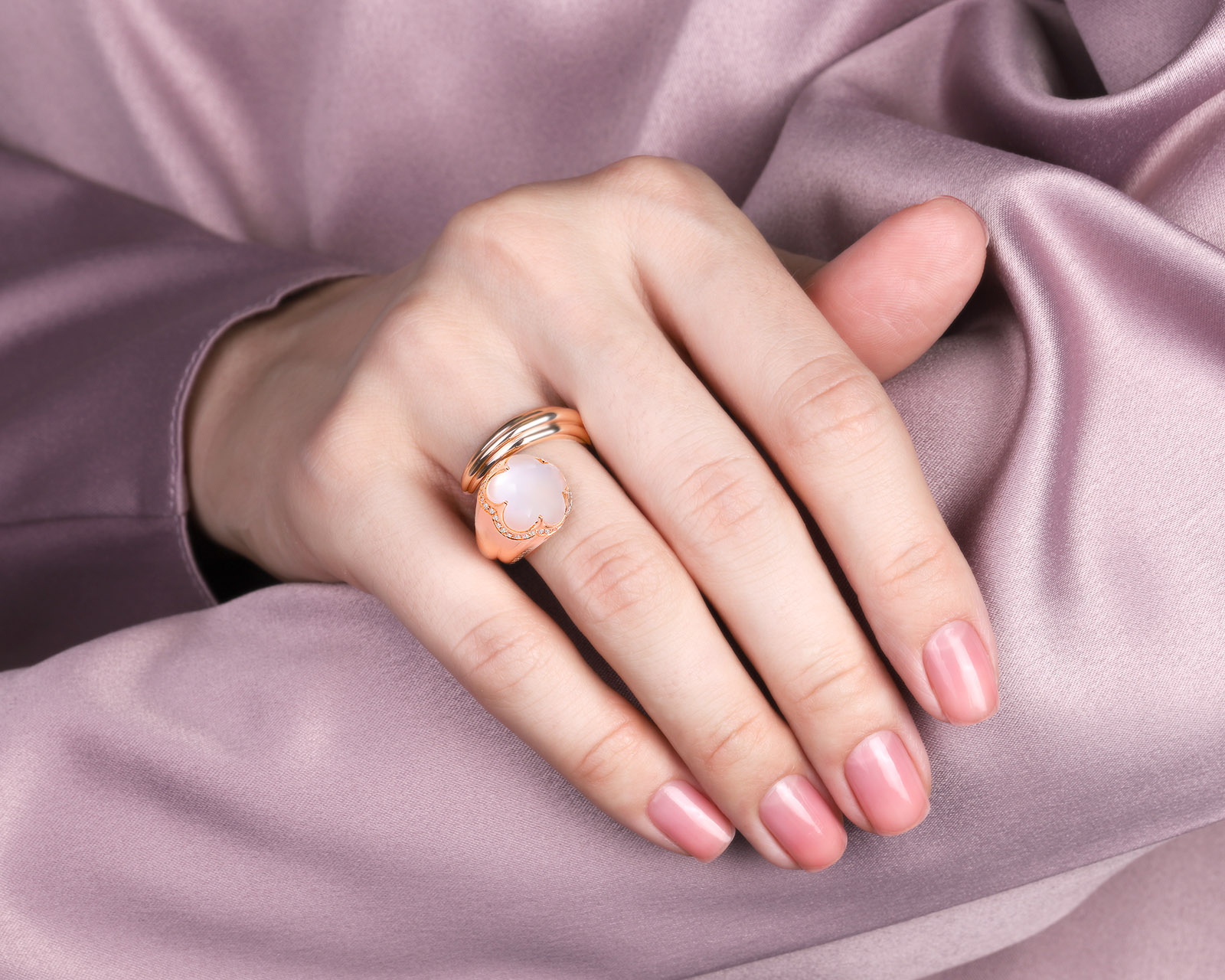 Оригинальное золотое кольцо с кварцем 5.24ct Pasquale Bruni Bon Ton