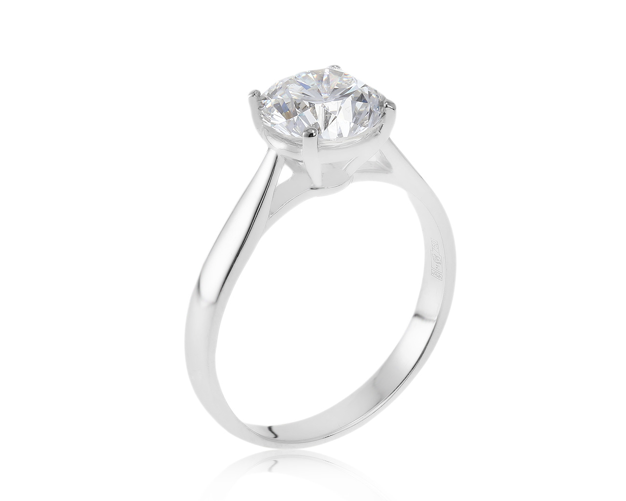 Шикарное золотое кольцо с бриллиантом 2.09ct 120221/10-1