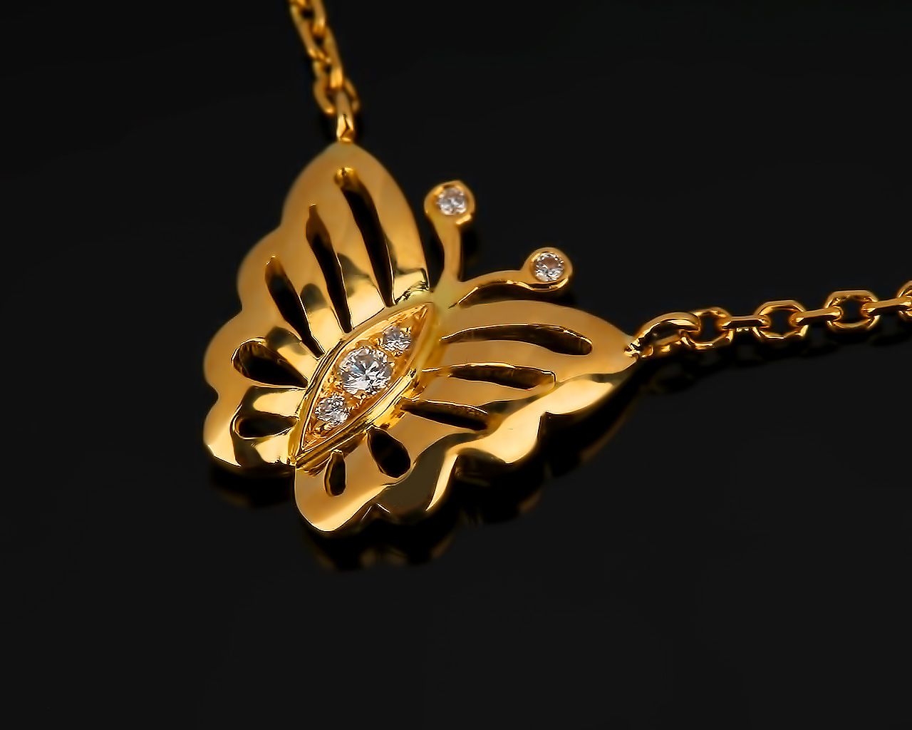 Золотая подвеска с бриллиантами Pasquale Bruni 300316/23