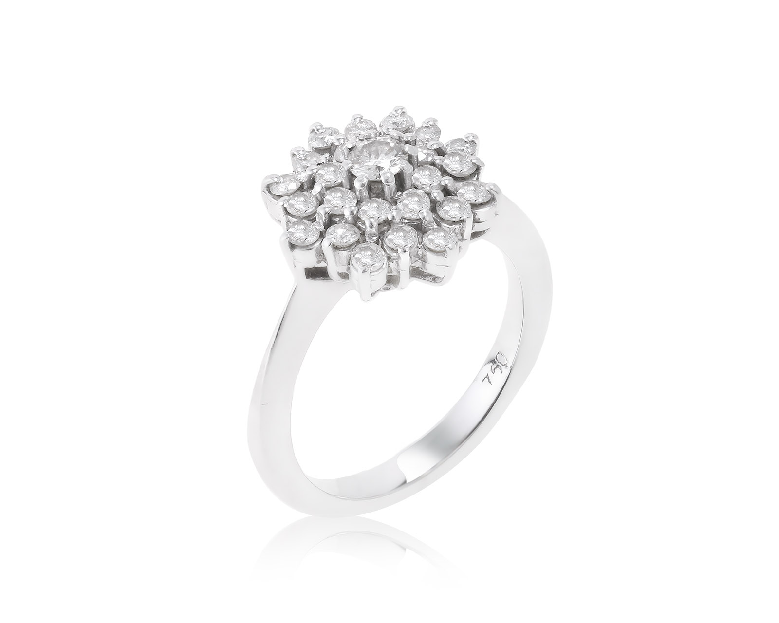 Красивое золотое кольцо с бриллиантами 0.88ct 071222/1