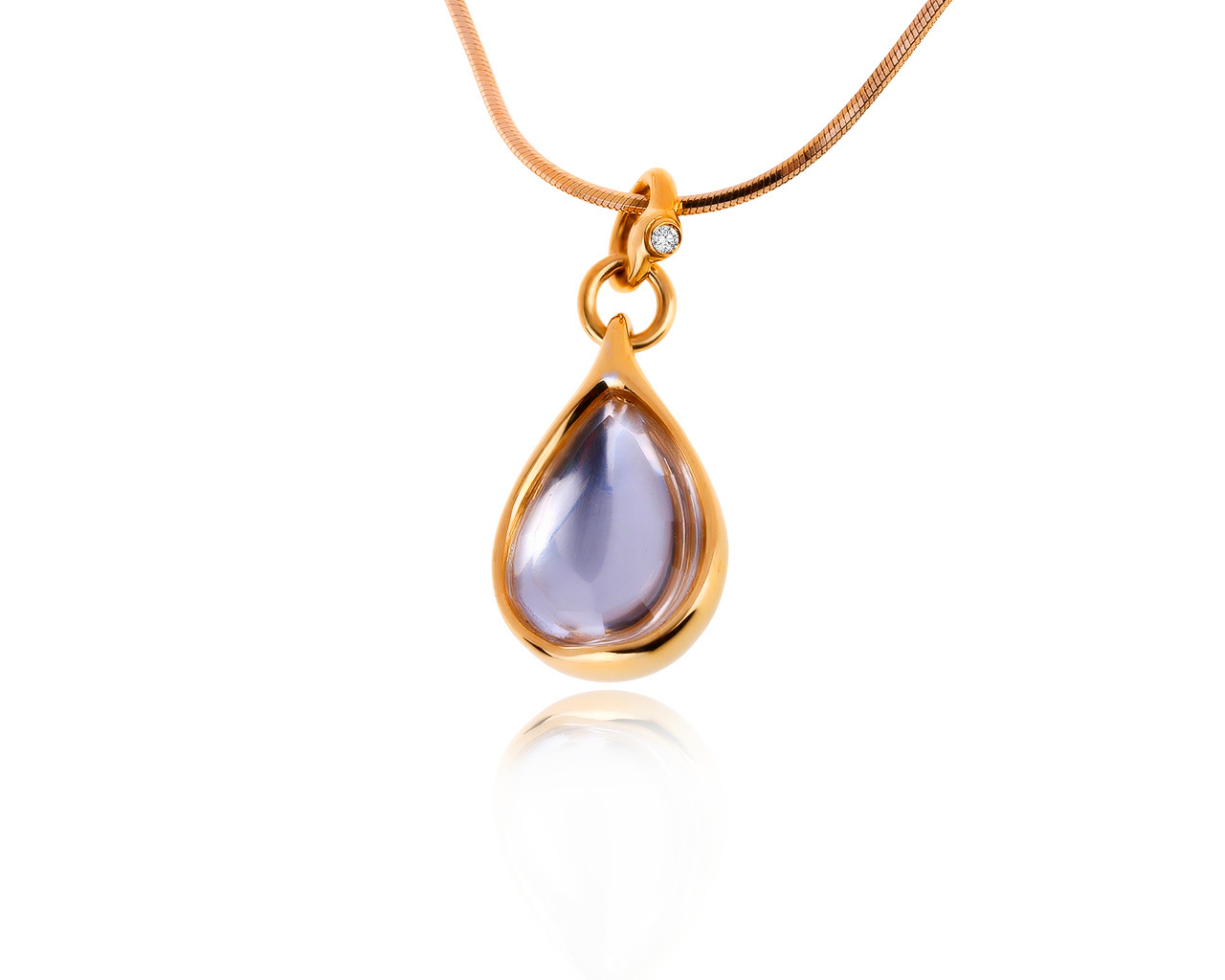 Оригинальный золотой кулон с горным хрусталем H.Stern 250120/4