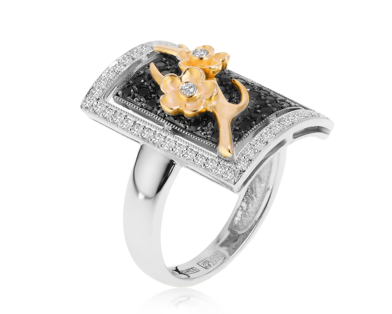 Изумительное золотое кольцо с бриллиантами 0.80ct 260221/7