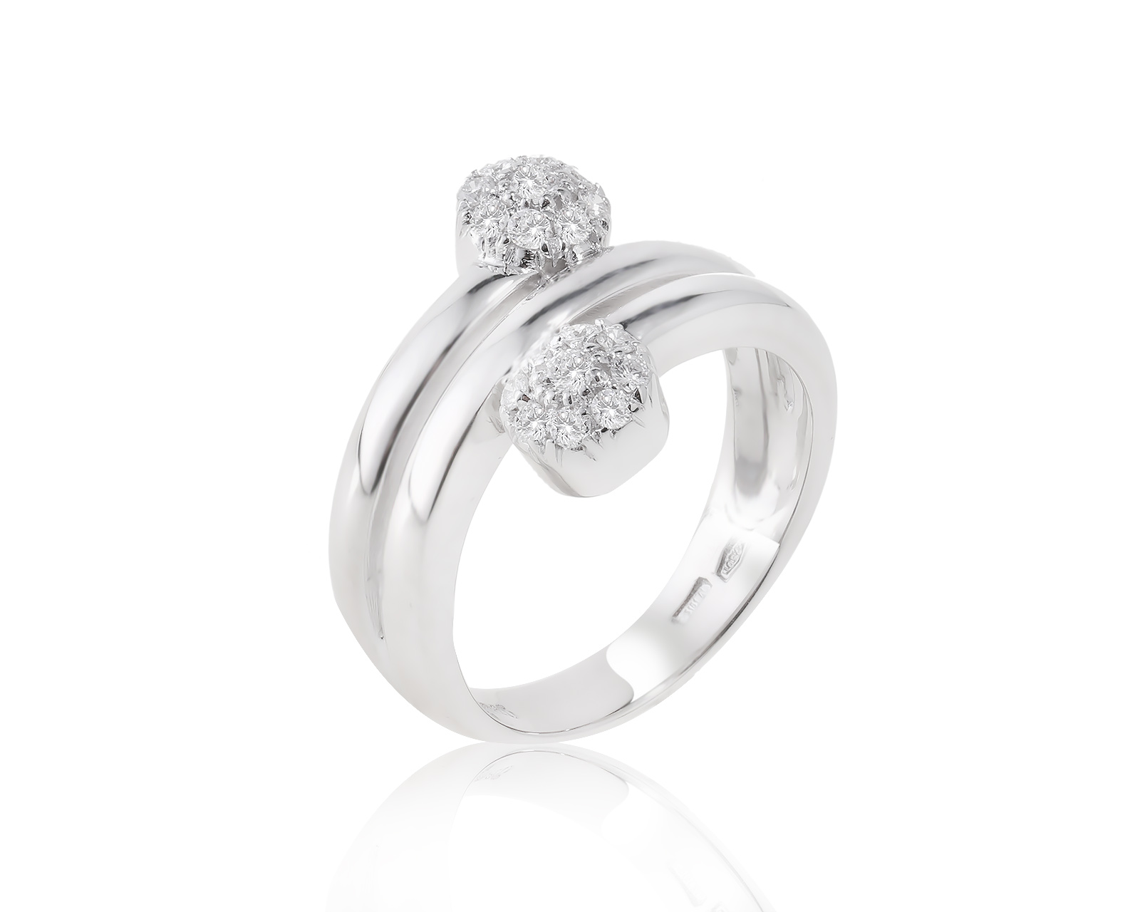 Оригинальное золотое кольцо с бриллиантами 0.26ct Damiani 070423/3