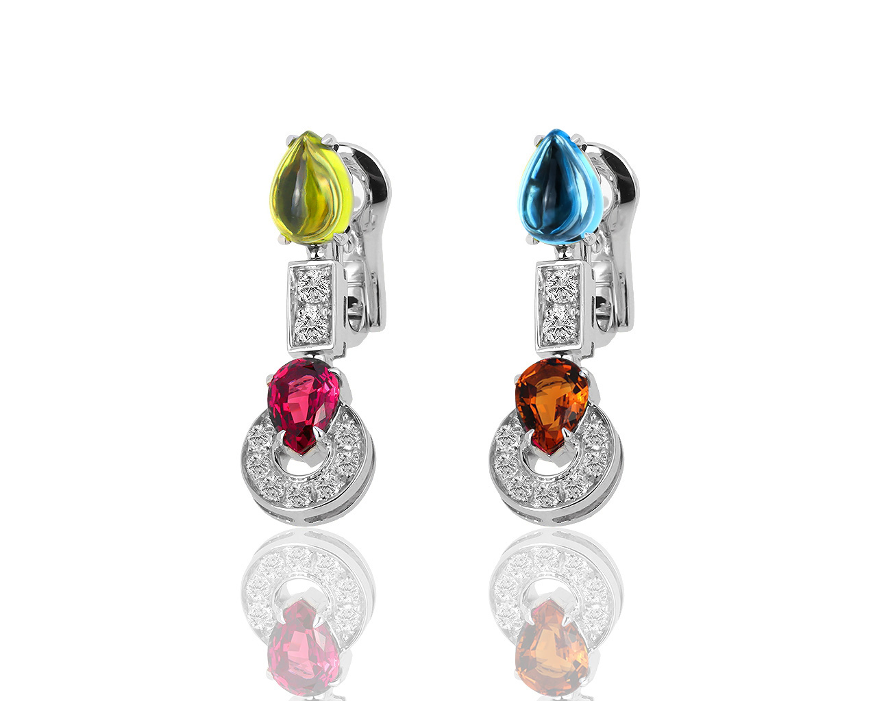 Золотые серьги с бриллиантами 0.48ct Bvlgari Allegra 131118/7