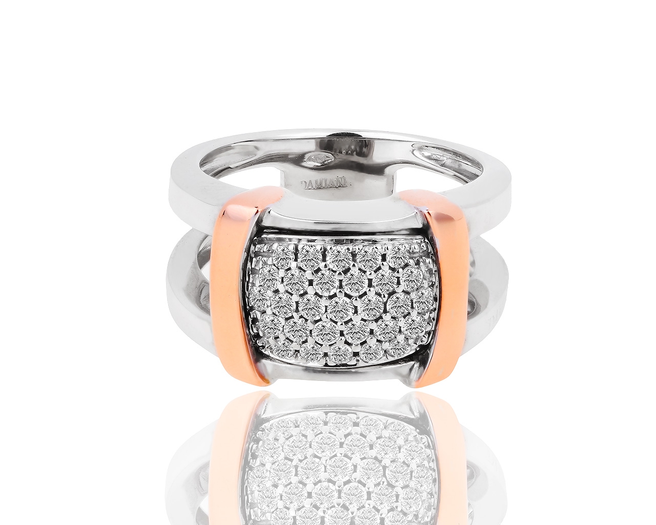 Нарядное золотое кольцо с бриллиантами 0.40ct Damiani 270118/9