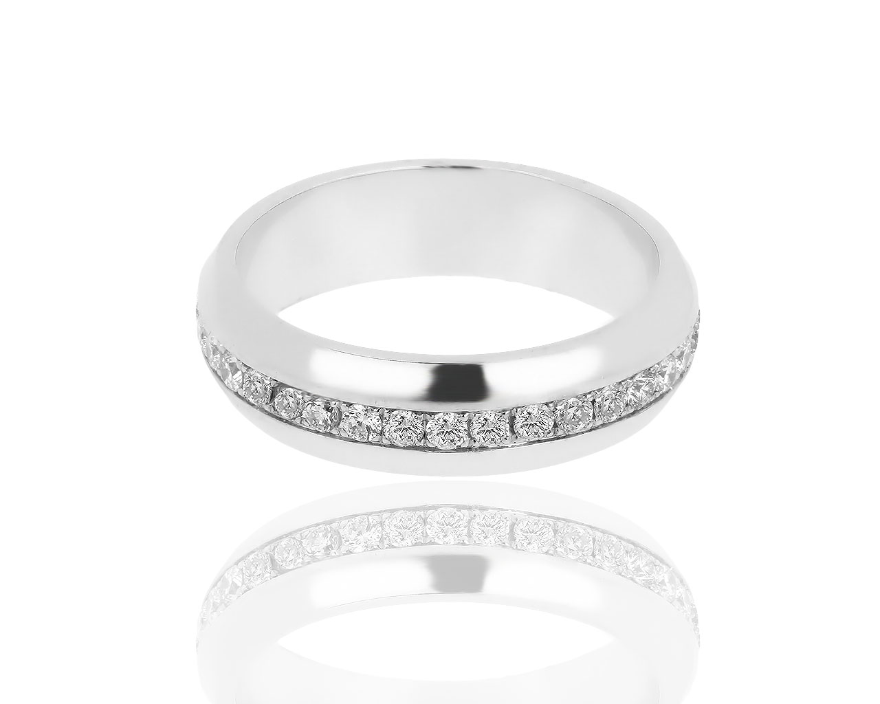 Золотое кольцо-дорожка с бриллиантами 0.74ct 050419/1