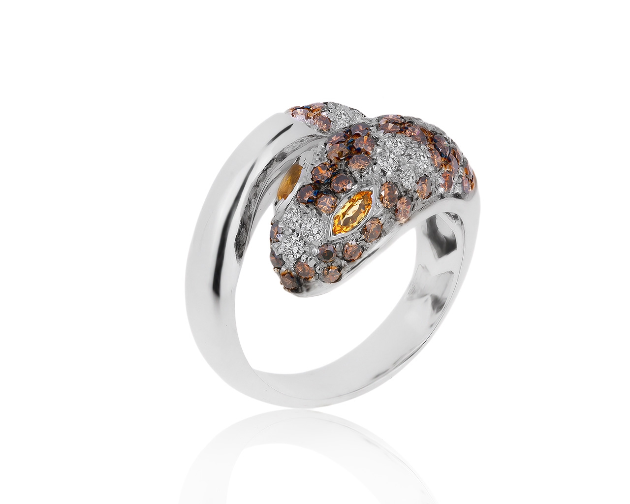 Итальянское золотое кольцо с бриллиантами 1.40ct 260220/2