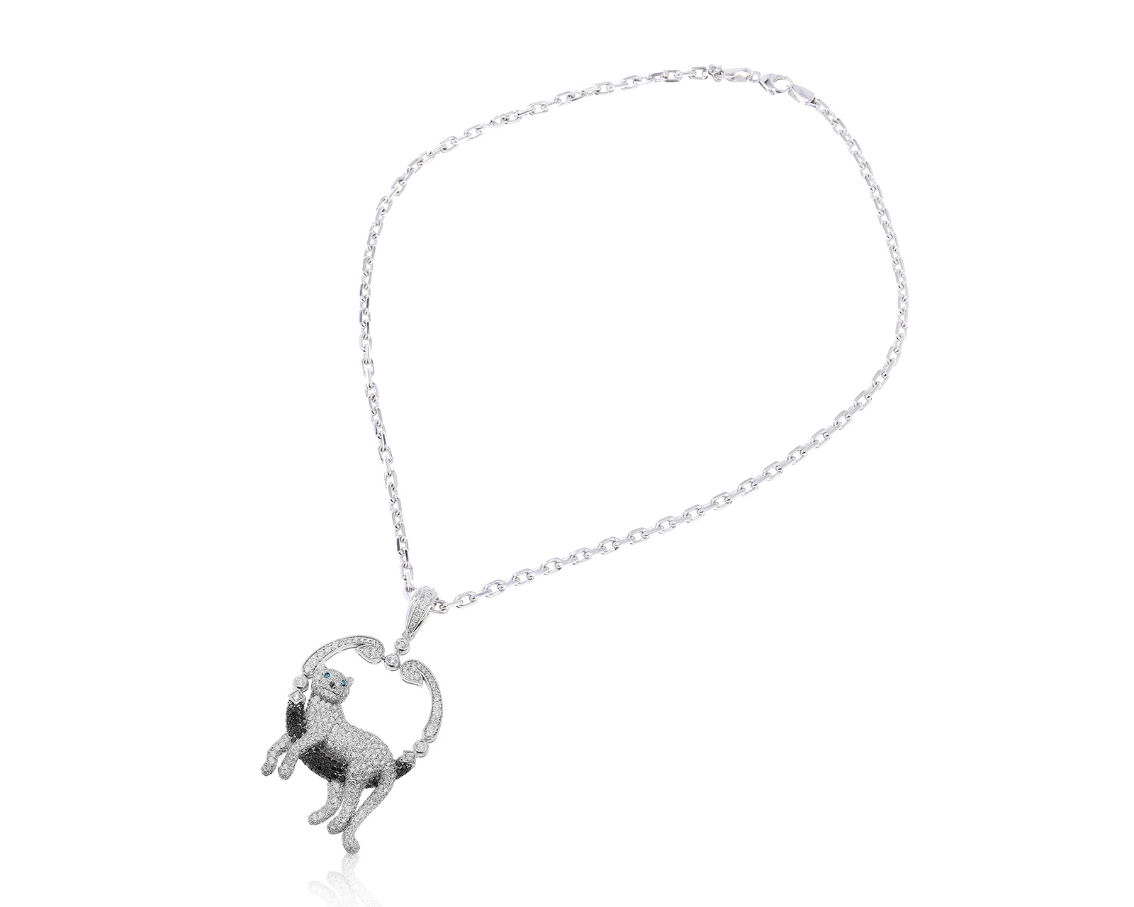 Потрясающий золотой кулон с бриллиантами 5.28ct