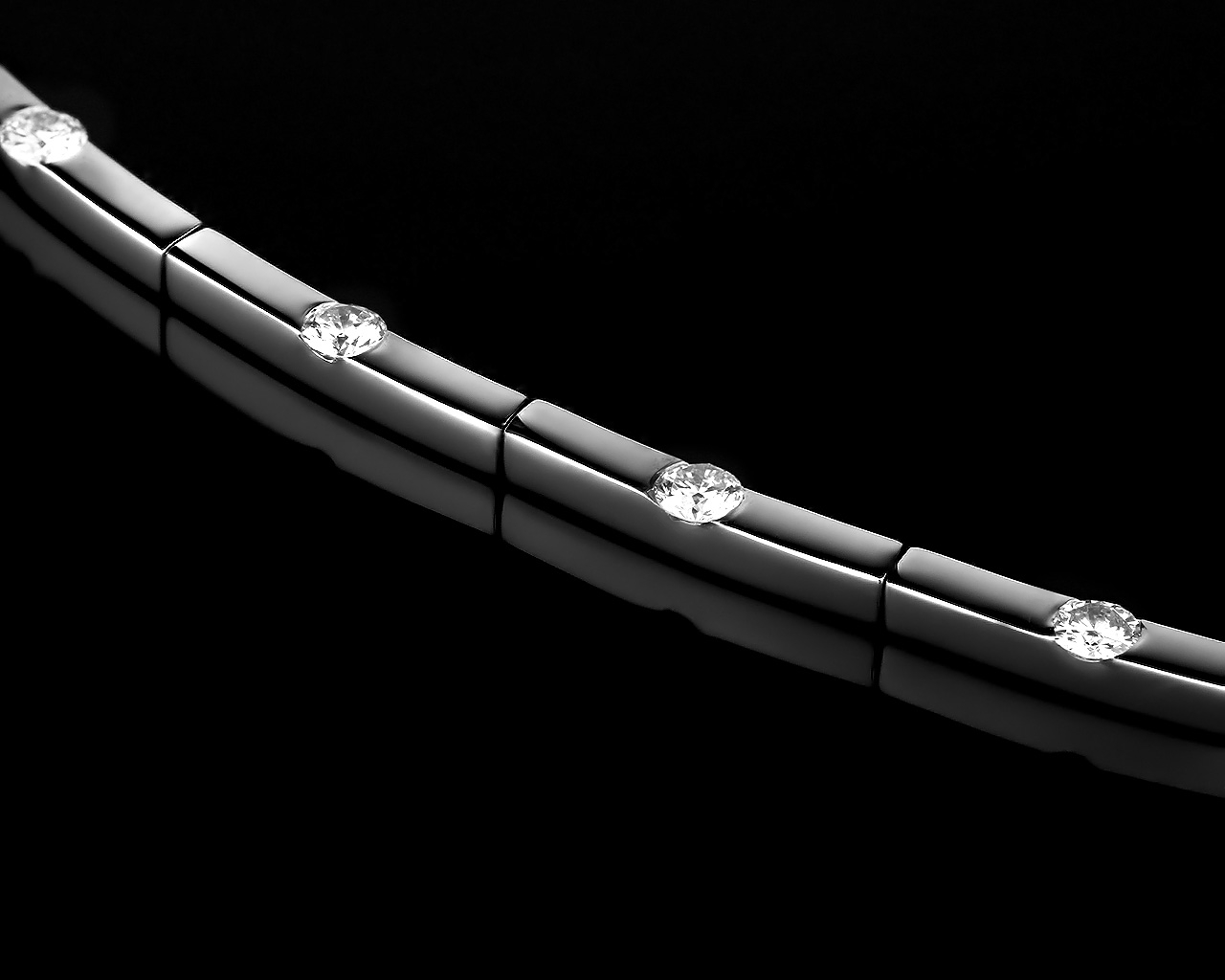 Золотое колье с бриллиантами 0.50ct 130717/12