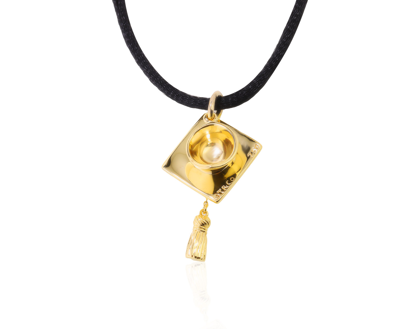 Оригинальный золотой кулон Tiffany&Co Graduation Cap 170722/2