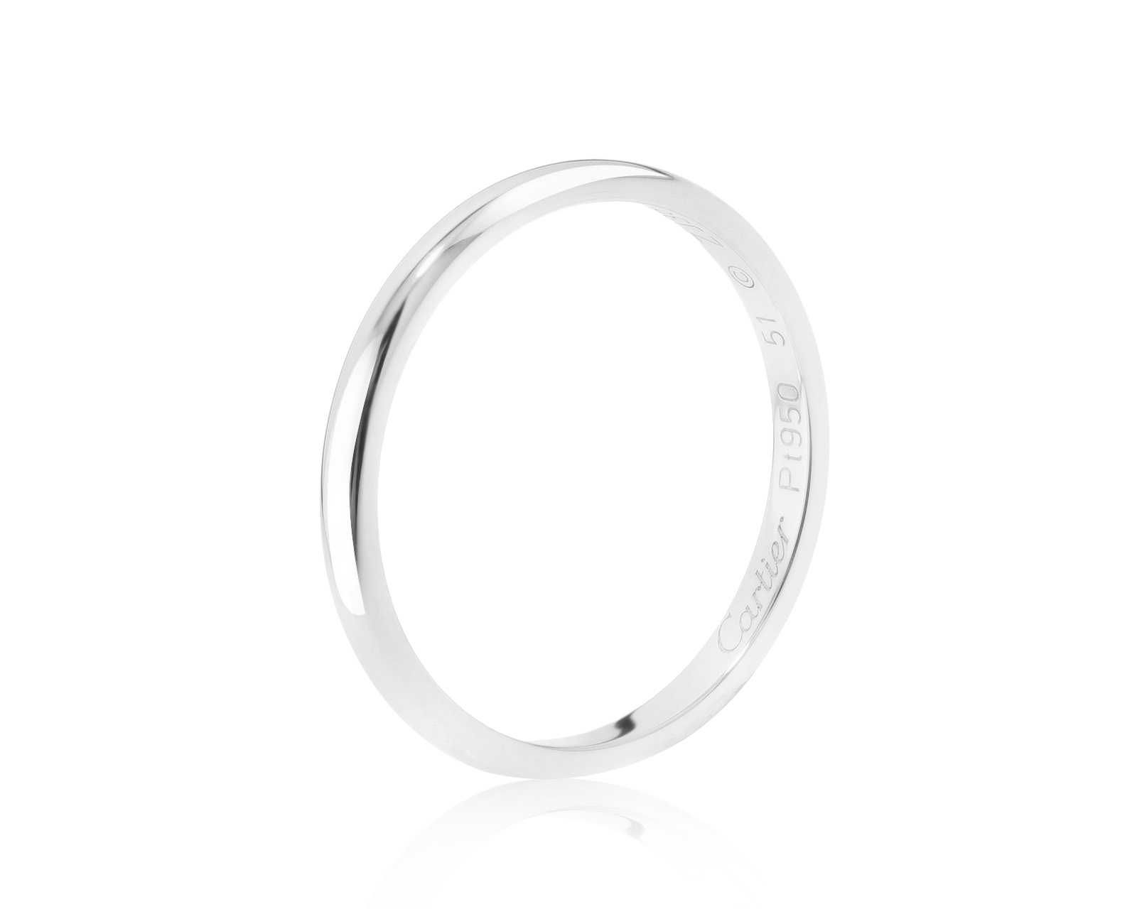 Оригинальное платиновое кольцо Cartier 1895 111221/1