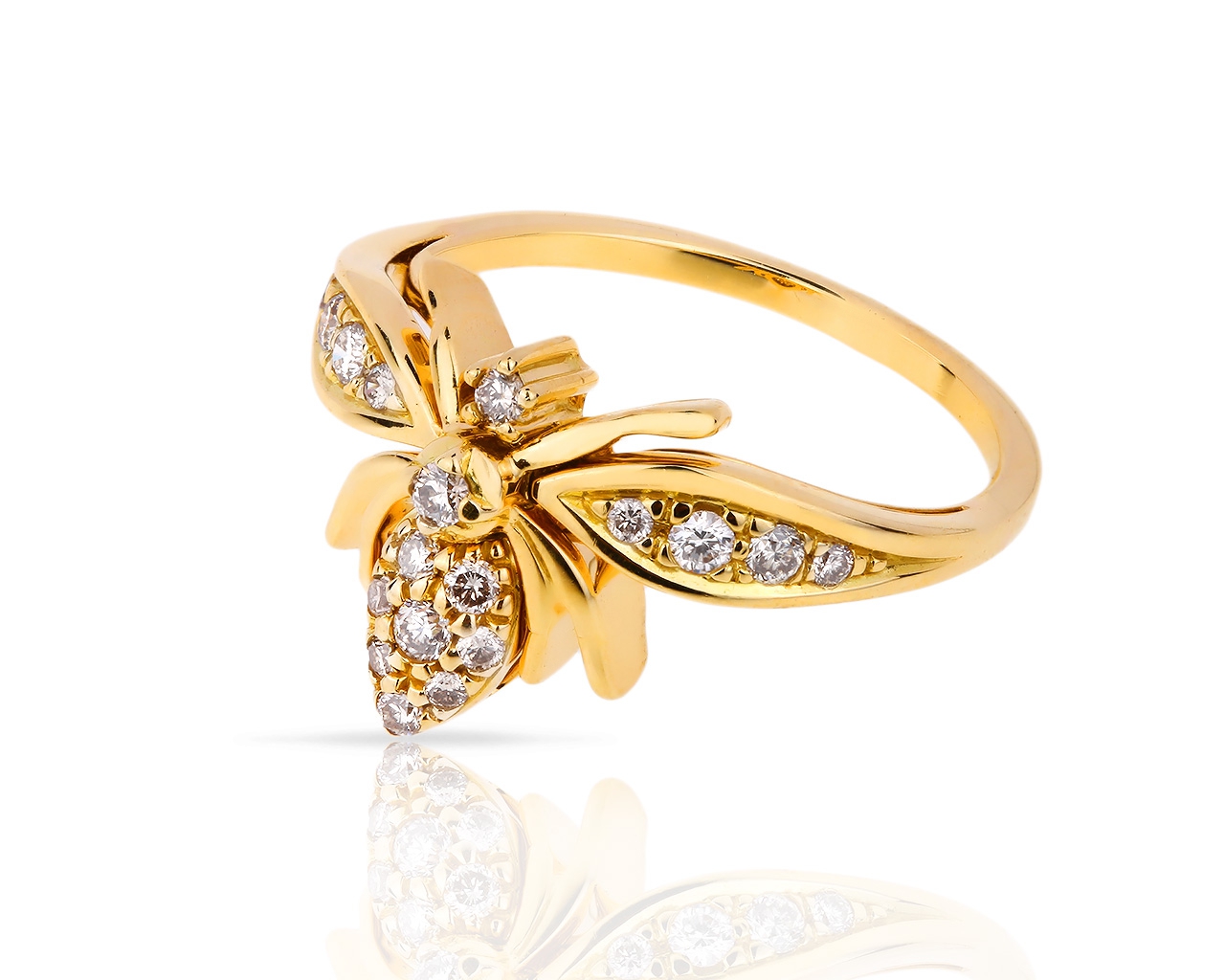 Золотое кольцо с бриллиантами 0.25ct H.Stern Rock Season